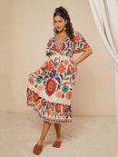 Vestidos Feminino com Decote em V  Estilo Modesto Thatá. Plus Size