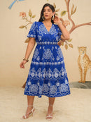 Vestidos Feminino com Decote em V  Estilo Modesto Thatá. Plus Size