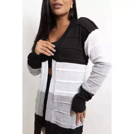 Cardigan Feminina de Trico - Beatriz. Plus Size