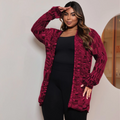 Casaco Feminino de Maganga comprida - Laila. Plus Size