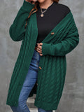 Cardigan com ombros caídos Laura. Plus Size