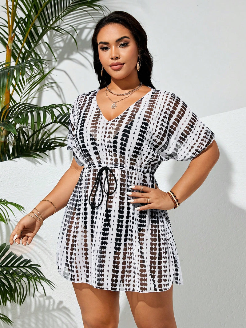 Saída de Praia Feminina Floriana Plus Size