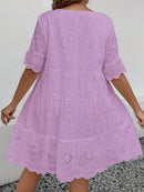 Vestido Feminino Bordado Britany Plus Size E096