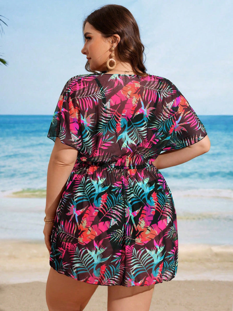 Saída de Praia Feminina Floriana Plus Size