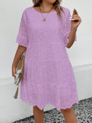 Vestido Feminino Bordado Britany Plus Size E096