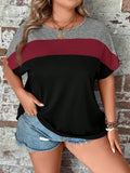 Blusa Catrina Feminina Plus Size Vinho-2 / Gg E061