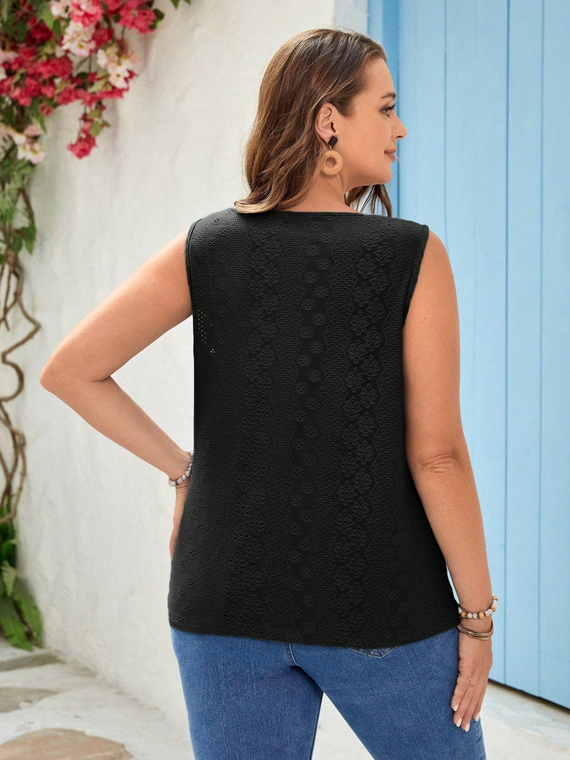 Blusa Sem Manga Telma Feminina Plus Size E313