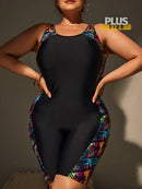 Maiô Feminino Anastacia com Estampa na Lateral Plus Size Flash